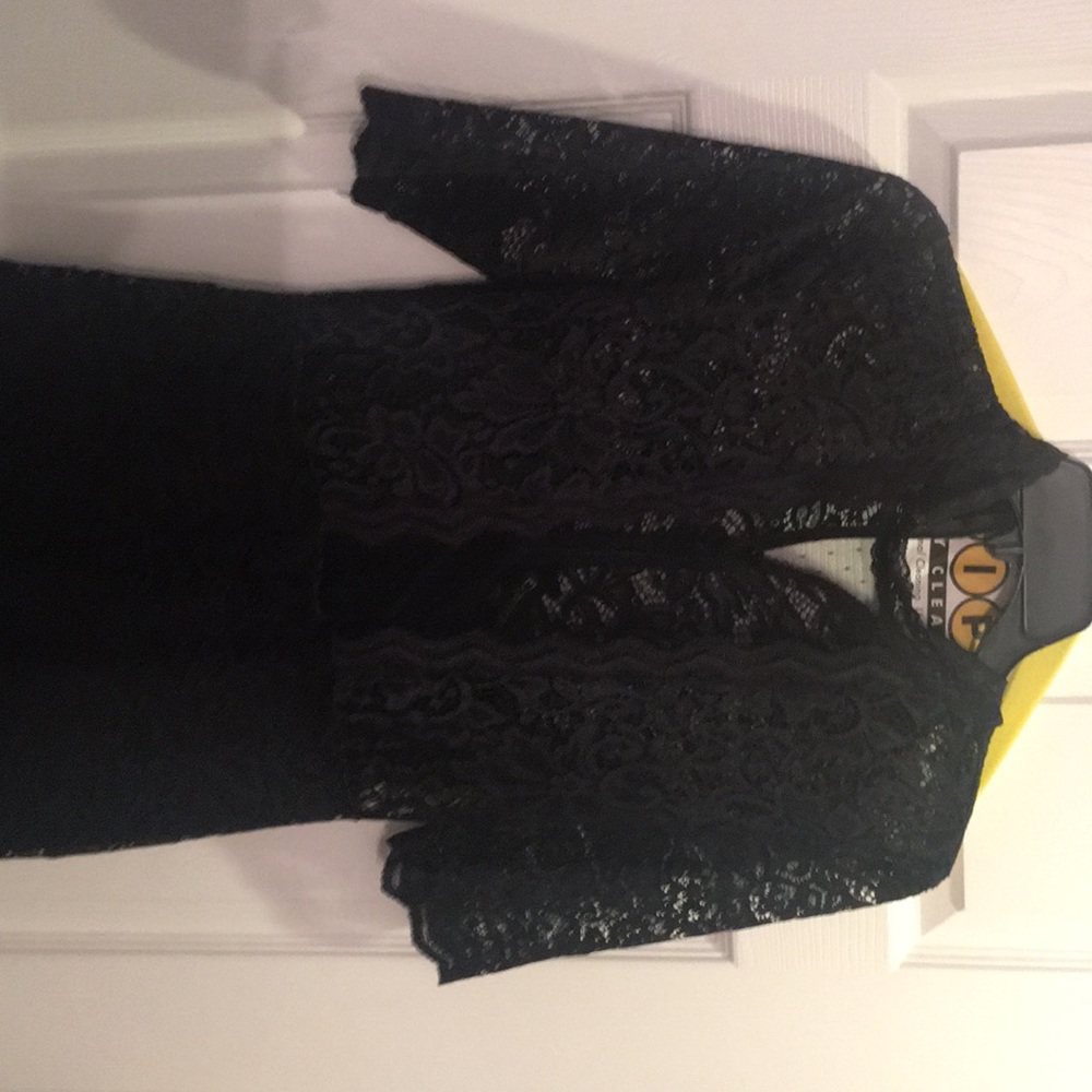 Express black lace dress